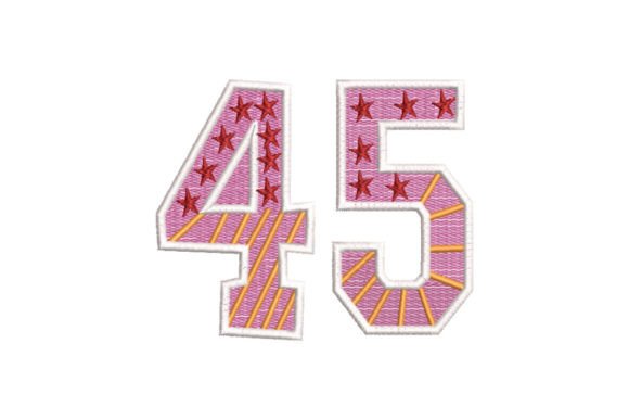 45: A Versatile Embroidery Design for Boutique Apparel